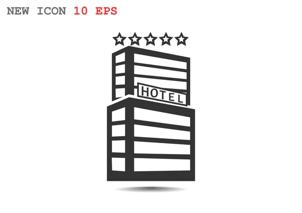 Hotel building web icon — Stock Vector