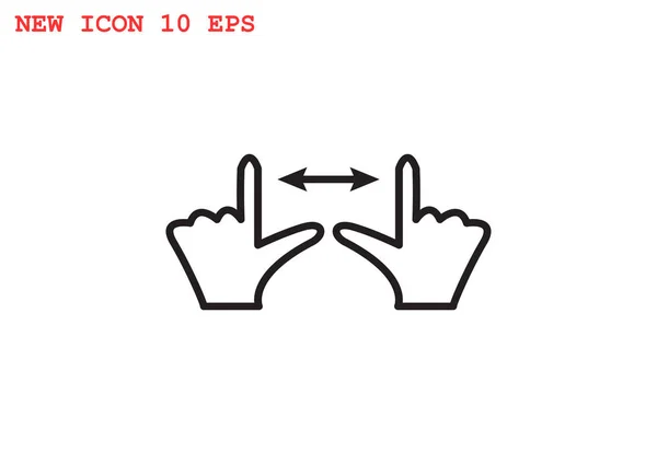 Touch scherm web-pictogram — Stockvector