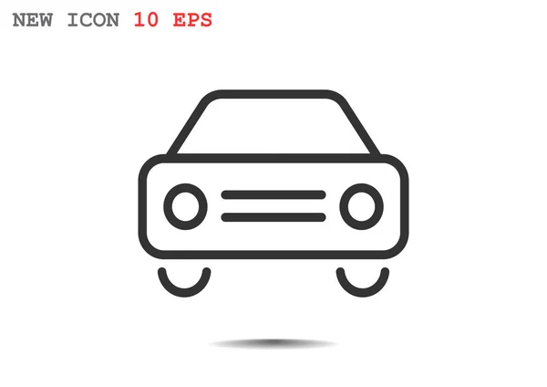 Jednoduchý ikona vozu — Stockový vektor