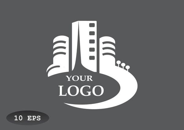 City buildings logo for your company