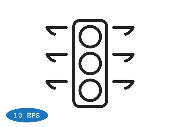 Trafik ışıkları web simgesi — Stok Vektör