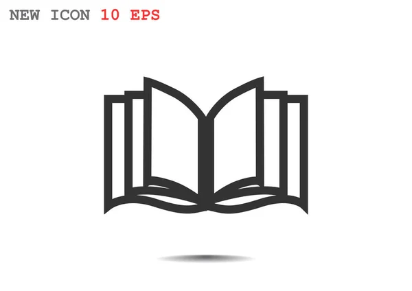 Geopende web boekpictogram — Stockvector