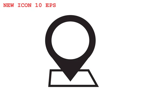 Eenvoudige locatiepictogram aanwijzer — Stockvector