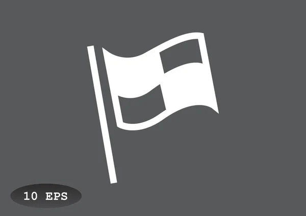 Bandera icono simple — Vector de stock