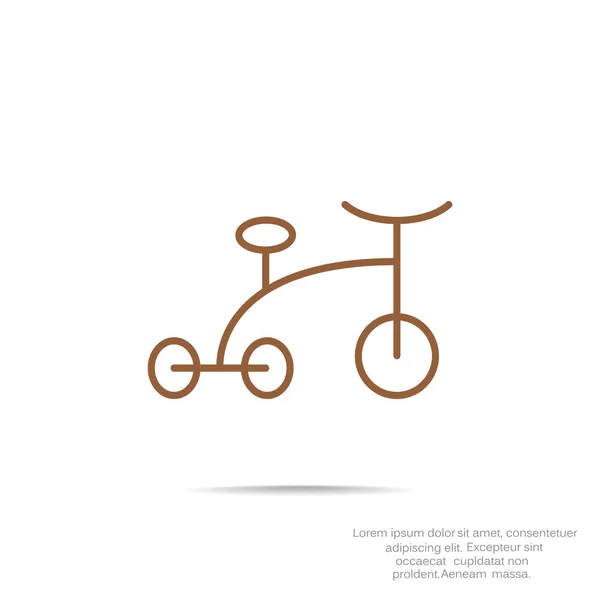 Bicycle simple web icon — Stock Vector