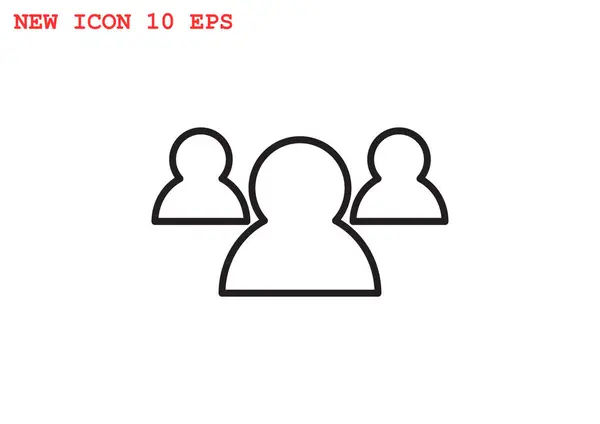 Groep mensen web pictogram — Stockvector