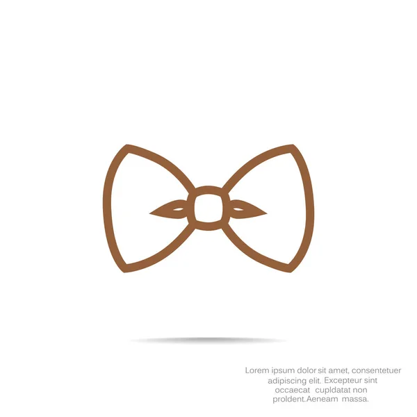 Motýlek jednoduchý ikona — Stockový vektor