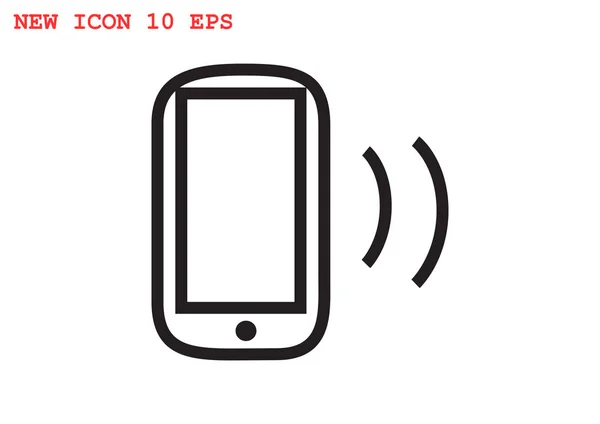 Telefono icona semplice — Vettoriale Stock