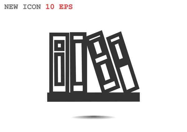 Stapel boeken pictogram — Stockvector