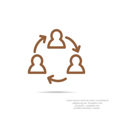 Grup insanların web simgesi