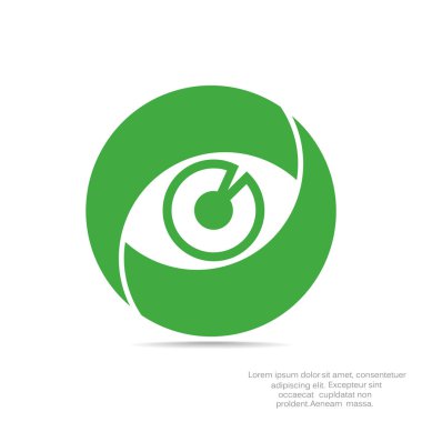 Objektif göz web simgesi