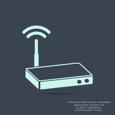 yönlendirici basit simgesi