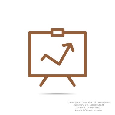 iş büyüyen grafik sunum simgesini