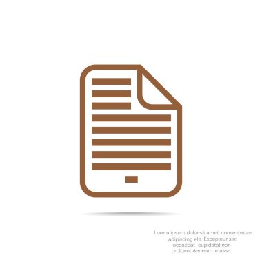 Belge dosya basit web simgesi