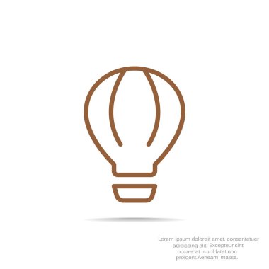 hava balonu basit simgesi