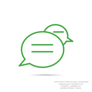 konuşma balonları simgesi