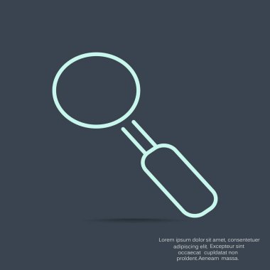 Basit büyüteç simgesini