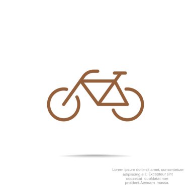 Bisiklet basit web simgesi