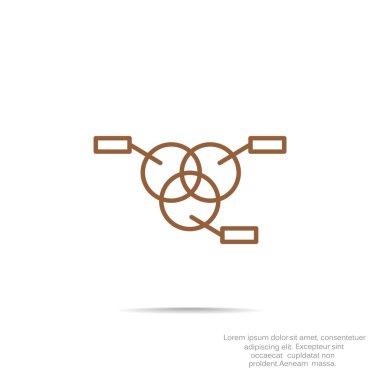 Yuvarlak Infographic web simgesi