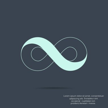 Sonsuzluk sembolü web simgesi 