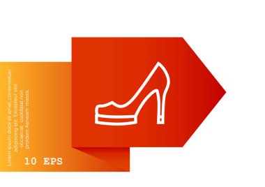 Topuk ayakkabı satırı simgesi