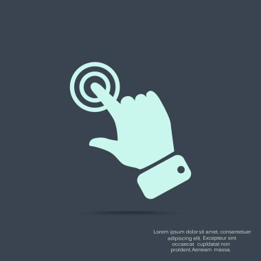 Dokunmatik ekran web simgesi