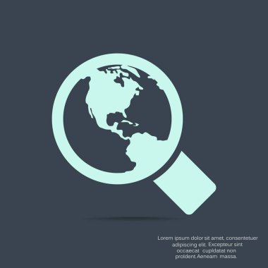 Basit büyüteç simgesini