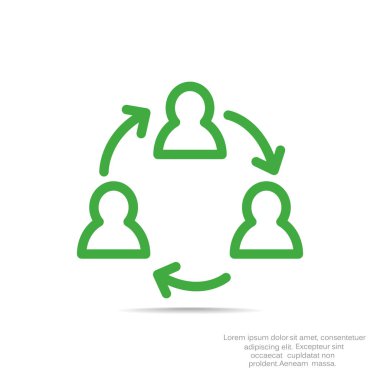 Grup insanların web simgesi