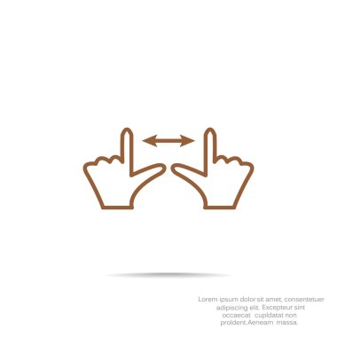 Dokunmatik ekran web simgesi