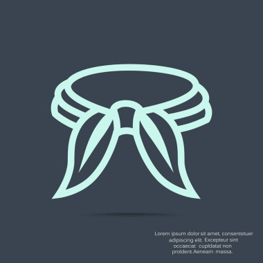 kravat basit simgesi