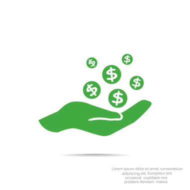 İnsan eline düşen paraları