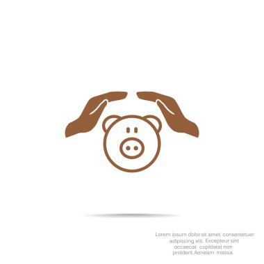 El simgesi ile Piggy banka