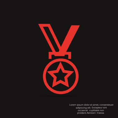 Madalya basit simgesi