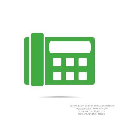 Faks telefon web simgesi