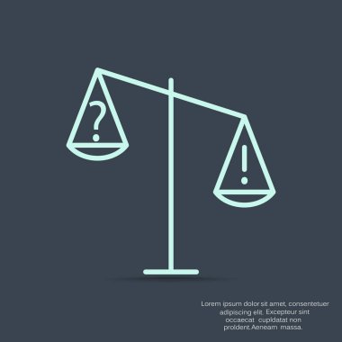 Adalet basit web simgesi ölçekleri