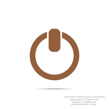 Güç düğmesi basit web simgesi