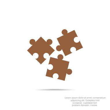 Bulmaca öğeleri basit web simgesi