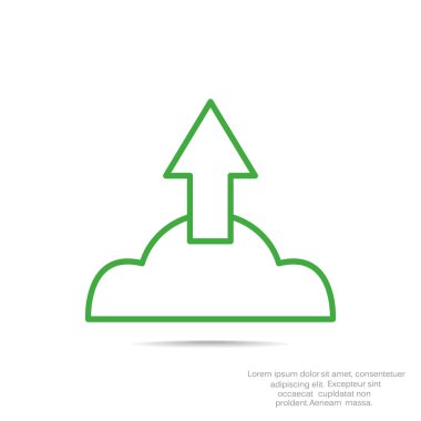 Bulut dosya download simgesi