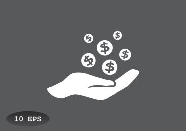 İnsan eline düşen paraları