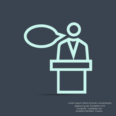 hoparlör simgesi silüeti