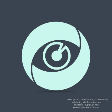 Objektif göz web simgesi