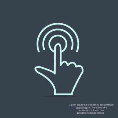 Dokunmatik ekran web simgesi