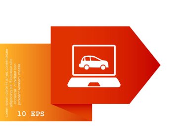 Dizüstü ekran araba ile