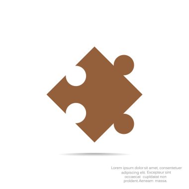 Bulmaca öğesi basit web simgesi