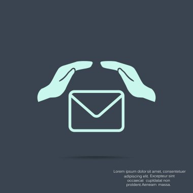 Zarf el web simgesi ile