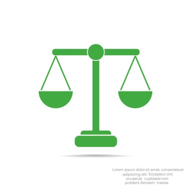 Adalet basit web simgesi ölçekleri