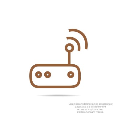 yönlendirici basit simgesi