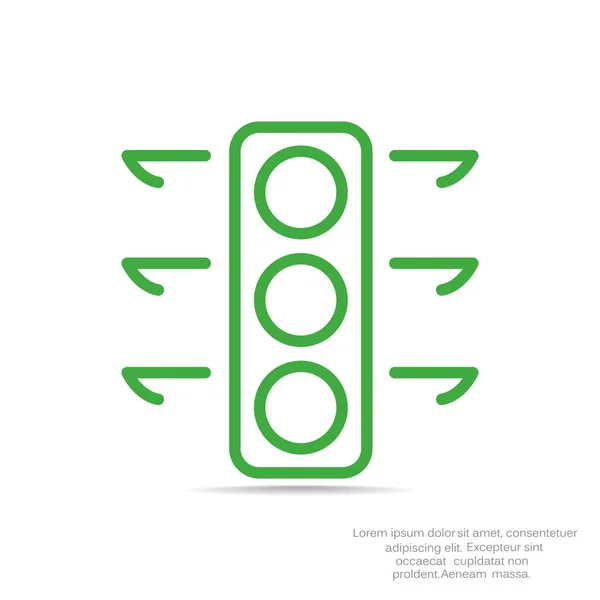 Icono web de semáforos — Vector de stock