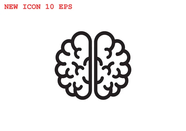Menselijk brein web pictogram — Stockvector