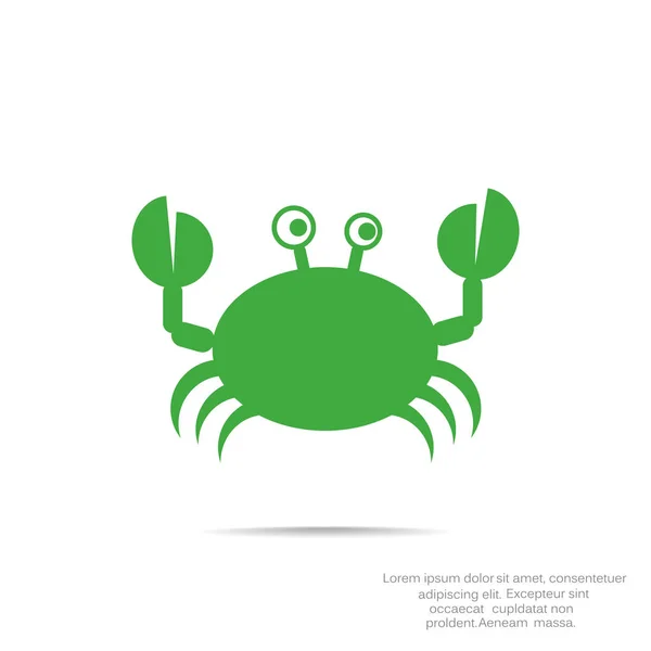 Doodle krab web pictogram — Stockvector